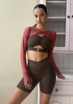 Signature Biker Leggings Brown