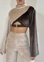 Velvet Aura Dual Bolero (Chocolate)
