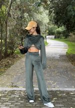 Velvet Aura Pants Forest Green