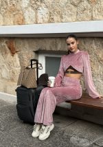 Velvet Aura Set Dusty Pink